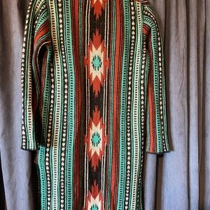 Rock N Roll Denim long cardigan duster size Small